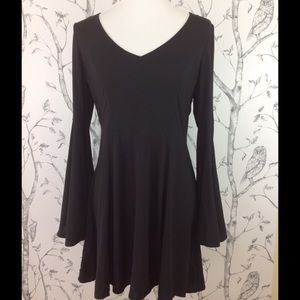Express Bell Sleeve Fit and Flare Dress